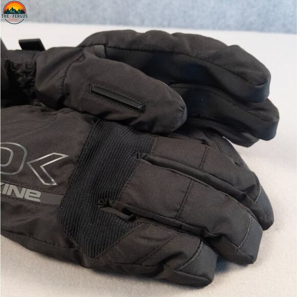 Dakine Winter Wrist Gloves Black Adjustable Strap Waterproof Snowboard Men's M - Picture 3 of 10